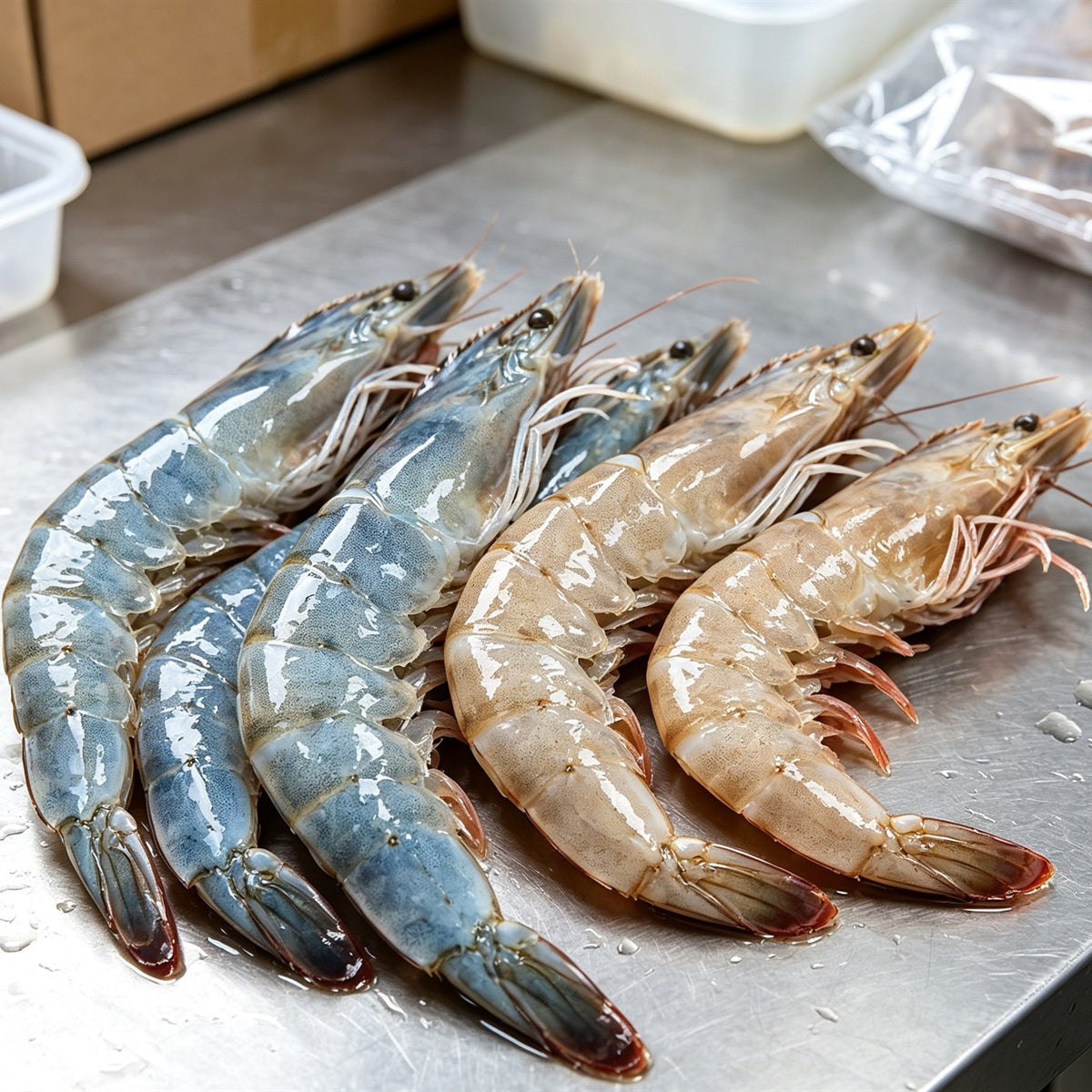 Fresh Jumbo Prawns Ready To Cook
