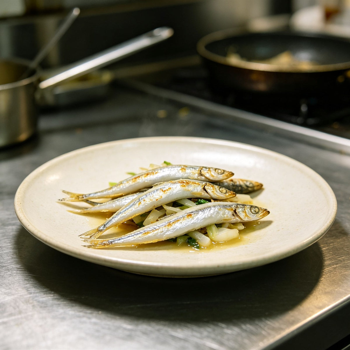 Fresh Whitebait Ready To Cook